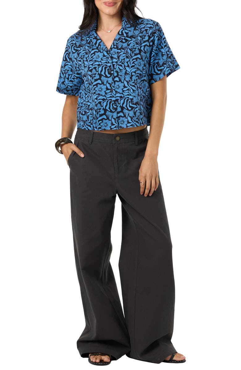 O'Neill OG Remi Wide Leg Denim Pants, Alternate, color, Dark Shadow