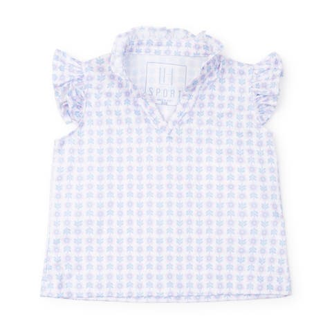 Ellie Girls' Sleeveless Ruffled Top by LH Sport