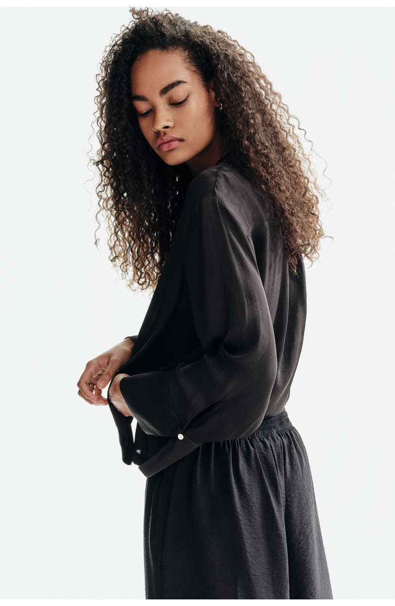 H&M Resort Shirt, Alternate, color, Black