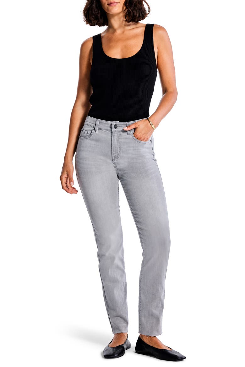 Ankle Straight Leg Jeans, Alternate, color, MERCURY