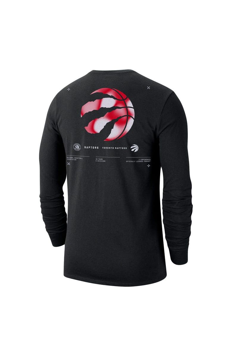 Nike Men's Nike Black Toronto Raptors Essential Air Traffic Control Long Sleeve T-Shirt, Alternate, color, 