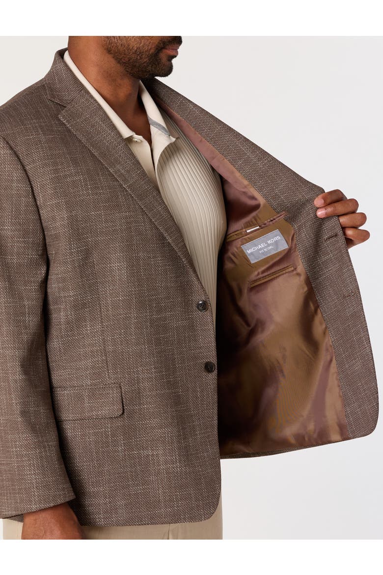Big & Tall Textured Sport Coat V2, Alternate, color, BROWN