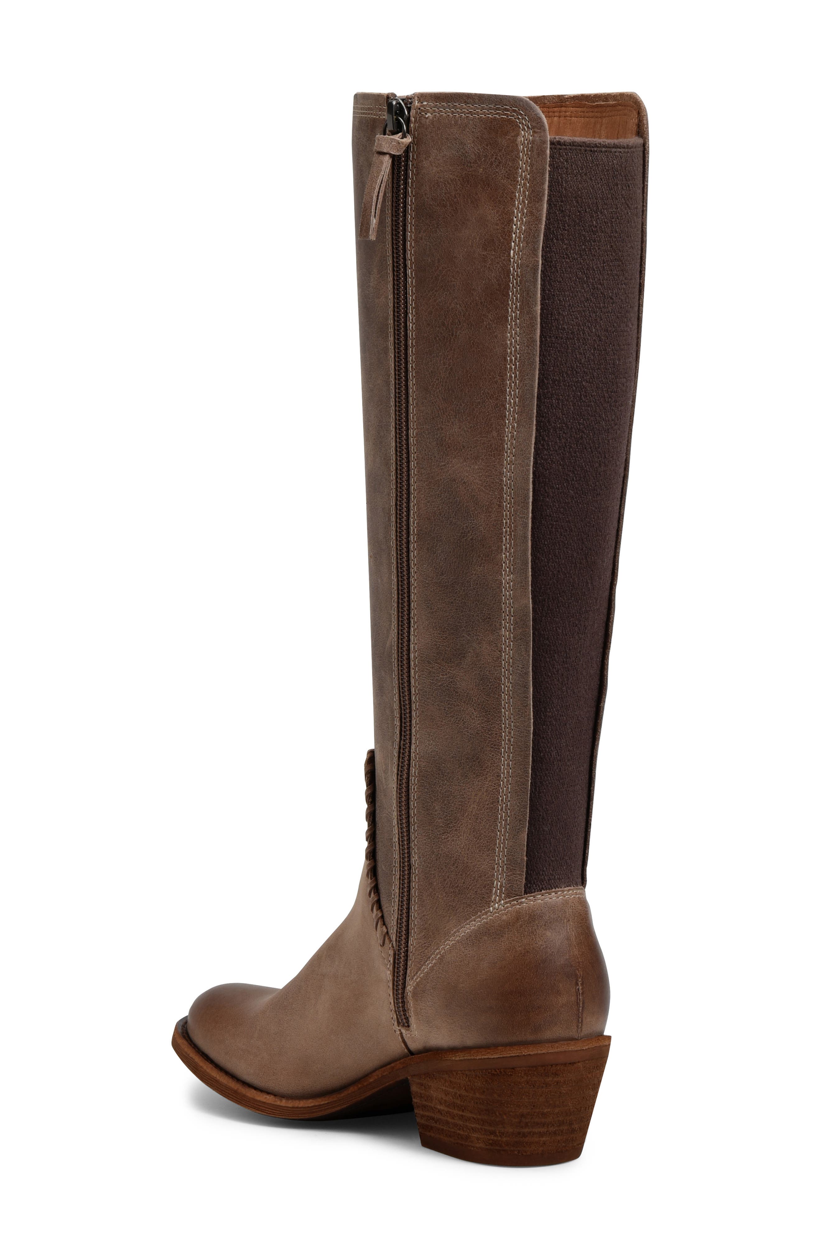 Anniston Knee High Boot, Alternate, color, LIGHT TAUPE LEATHER