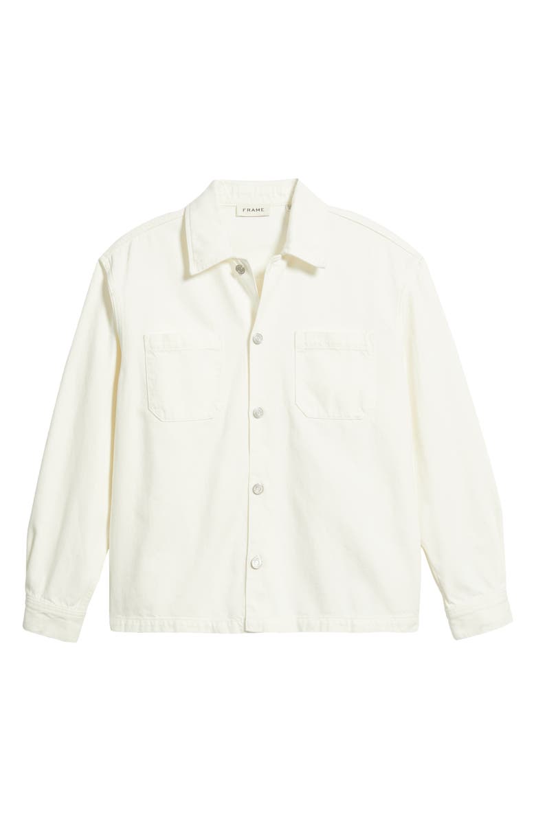 FRAME Cotton Blend Shirt Jacket, Alternate, color, Natural
