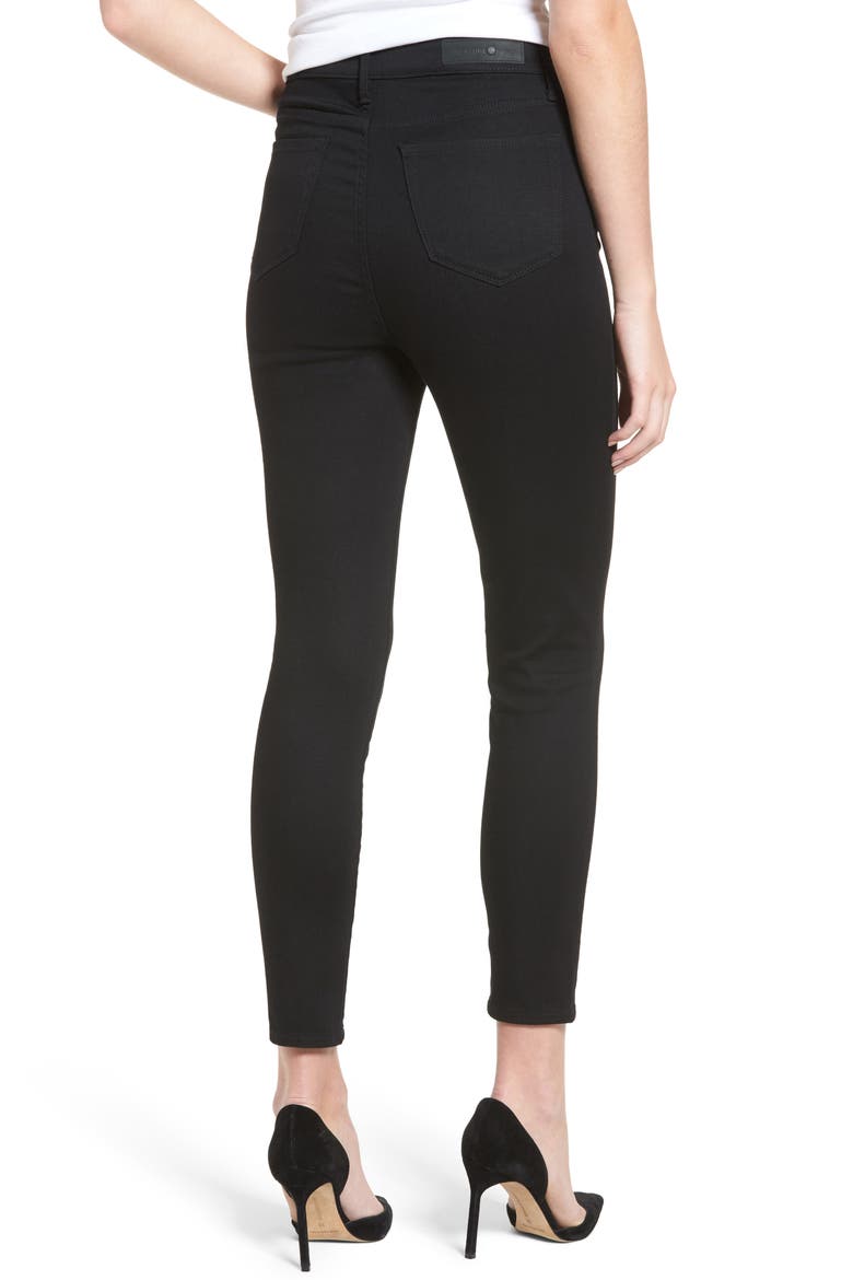 Charity High Waist Crop Skinny Jeans, Alternate, color, MIDNIGHT RINSE