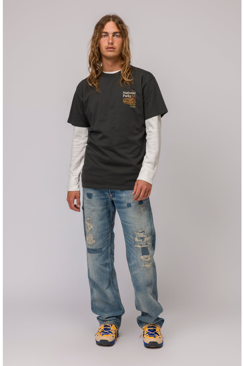 National Parks Outline Checklist Tee, Main, color, Vintage Black