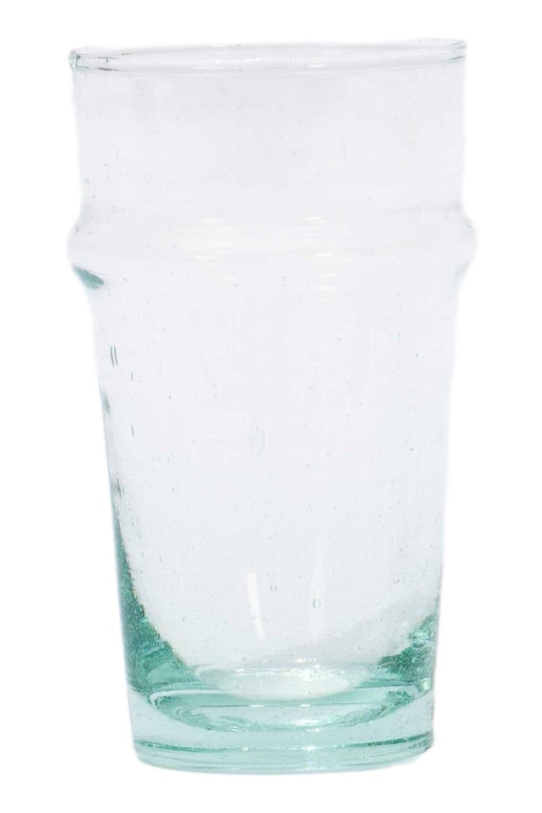 Set of 4 Beldi Recycled Glasses, Alternate, color, Clear