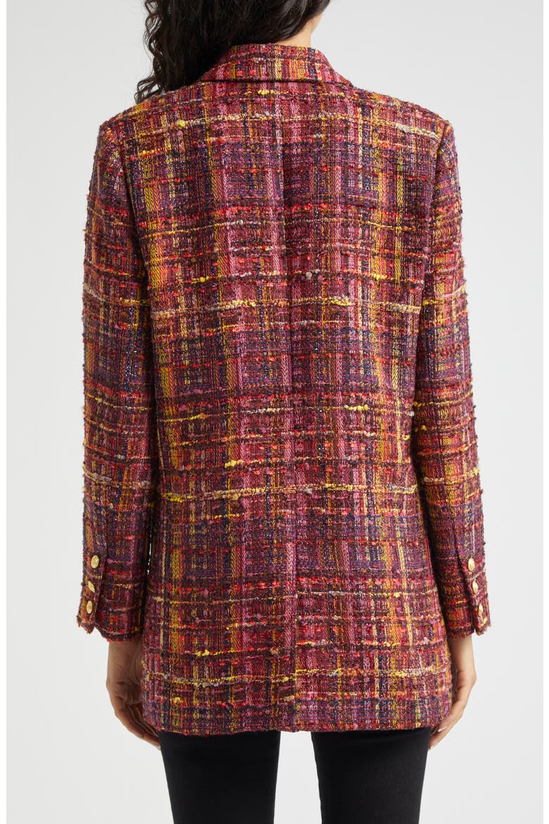 Aimee Relaxed Fit Double Breasted Blazer, Alternate, color, REDPINK M