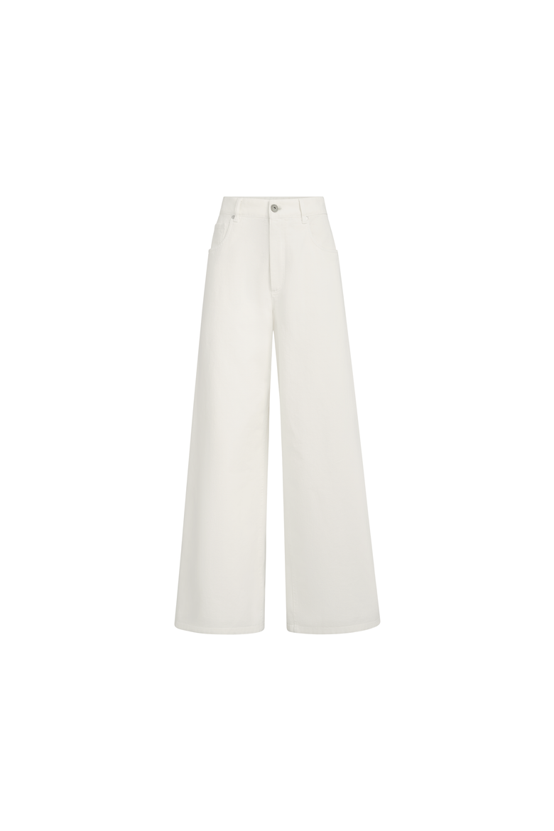 Relaxed trousers with monili, Alternate, color, Panama