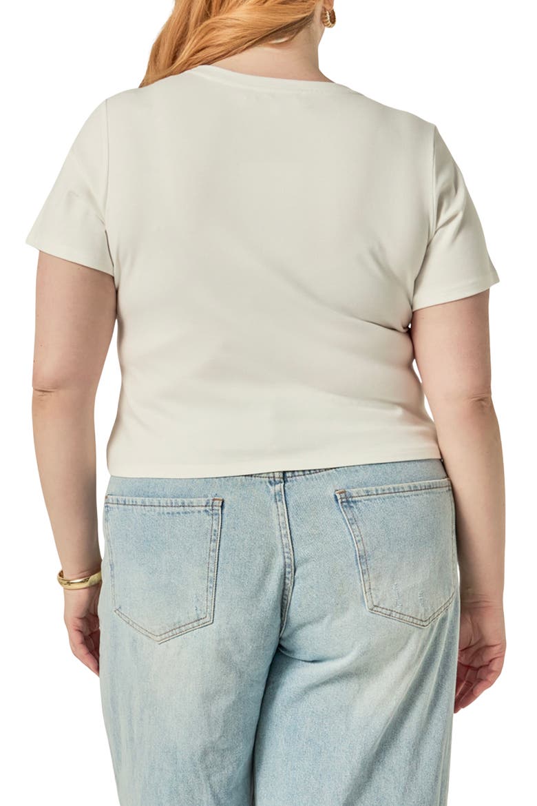 Olive Beaded Baby Tee, Alternate, color, WHITE