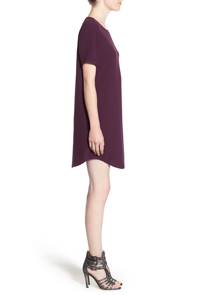 'Magnolia' Shift Dress, Alternate, color, EGGPLANT