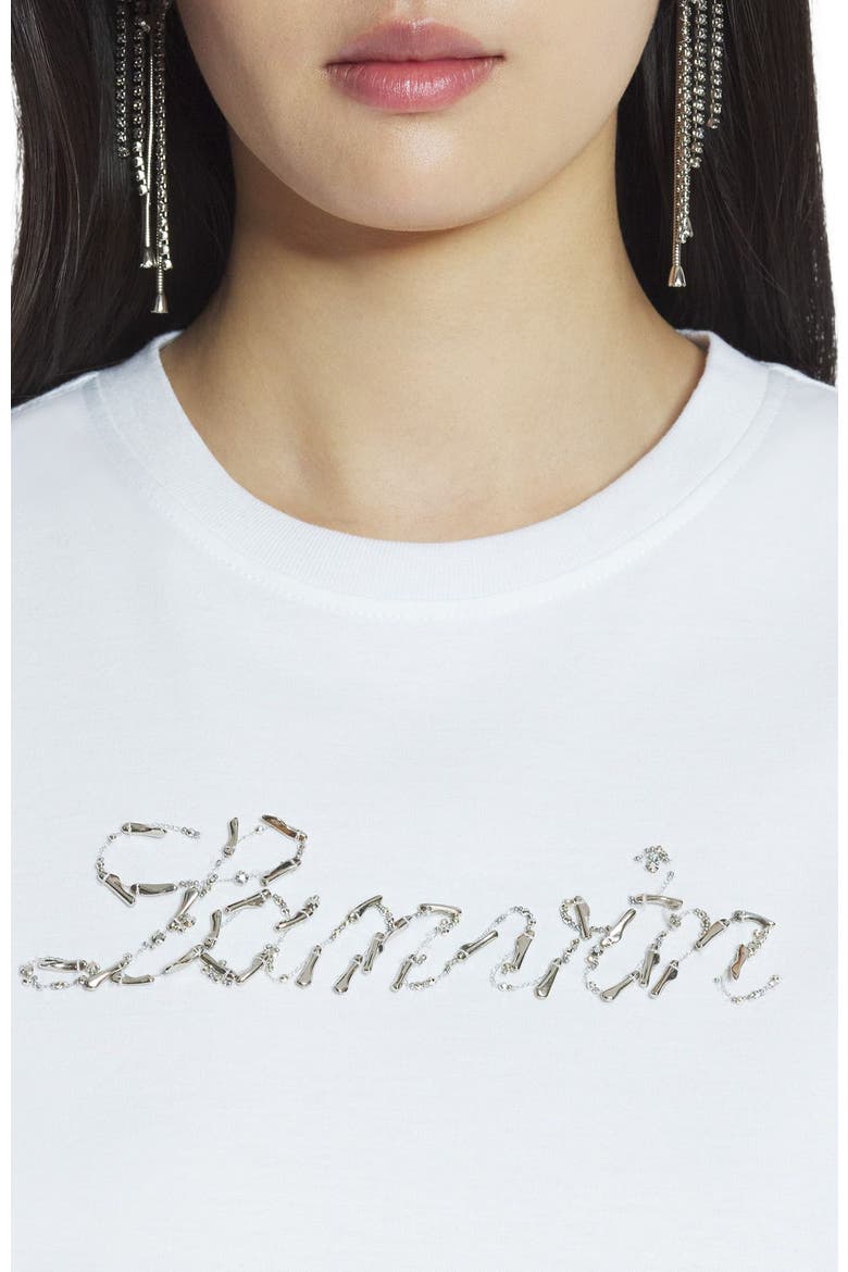 Bead Embroidered T-Shirt, Alternate, color, OPTIC WHITE