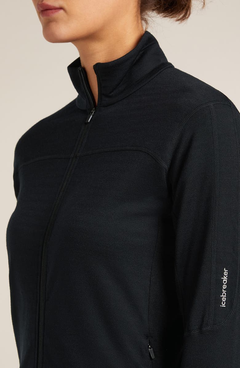 Icebreaker 300 Descender Full Zip Jacket, Alternate, color, Black