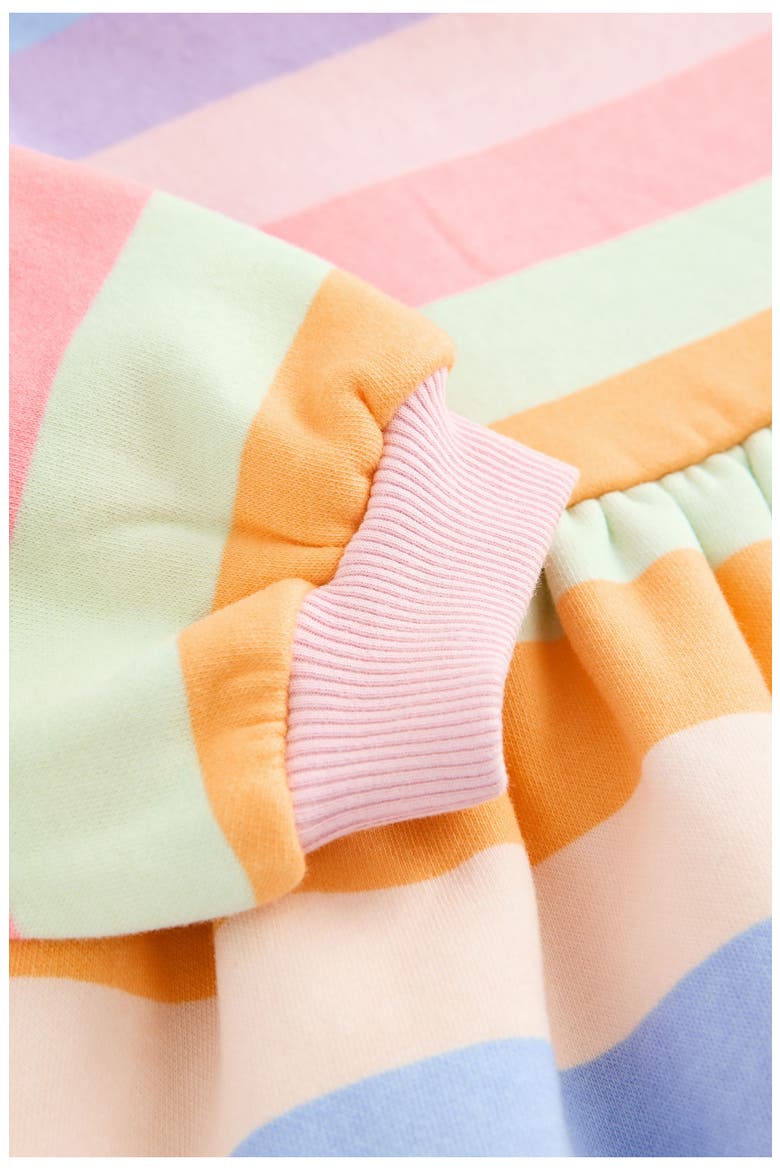 Kids' Stripe Long Sleeve Drop Waist Dress, Alternate, color, MULTI