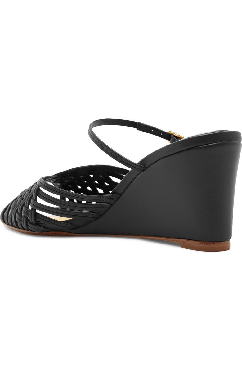 Alexandre Birman Lilian Woven Wedge Slide Sandal, Alternate, color, Black