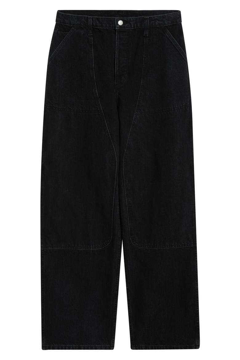 Wide Leg Jeans, Alternate, color, WASHED BLACK