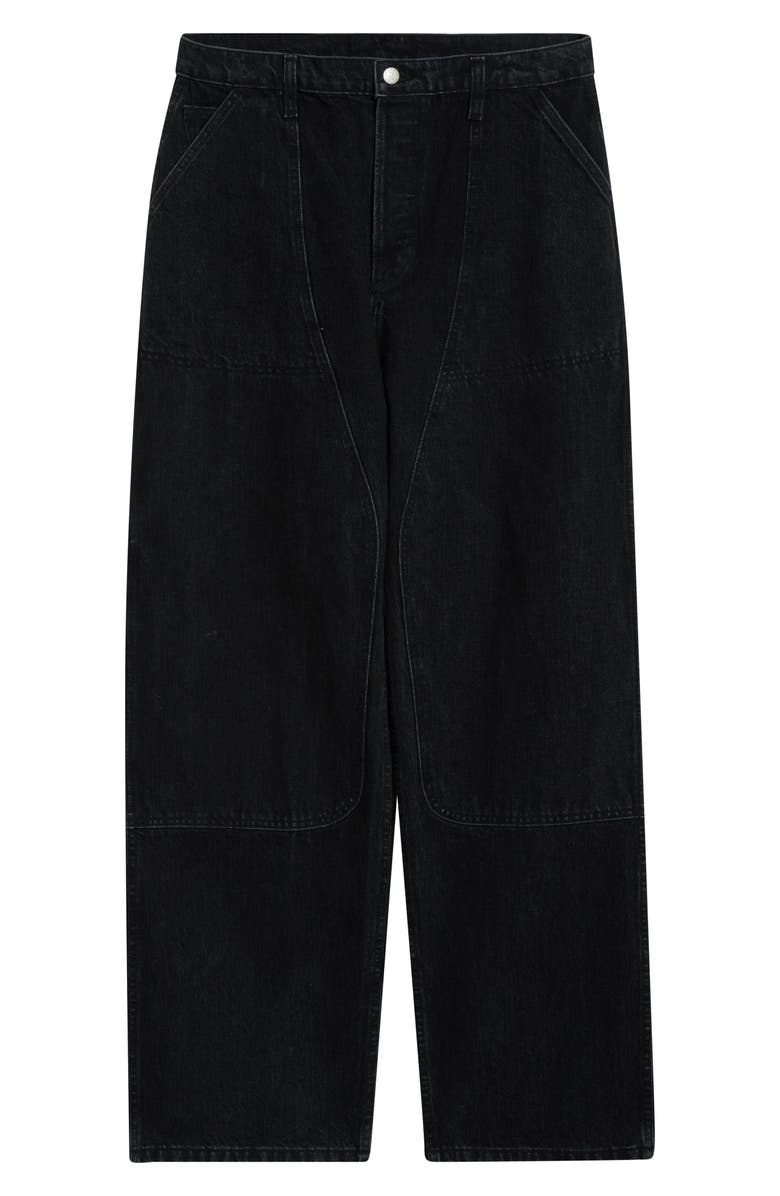 Brain Dead Wide Leg Jeans, Main, color, Washed Black