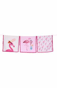 Tiramisu Flamingo Fun Set of 3 Kitchen Towels