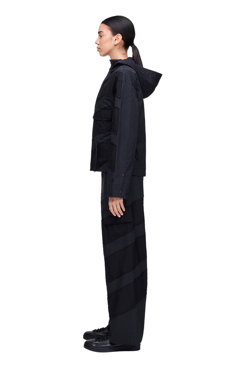 Wide Leg Cargo Pants, Alternate, color, BLACK/
