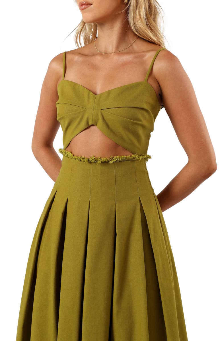 Petal & Pup Skye Cutout Maxi Dress, Alternate, color,