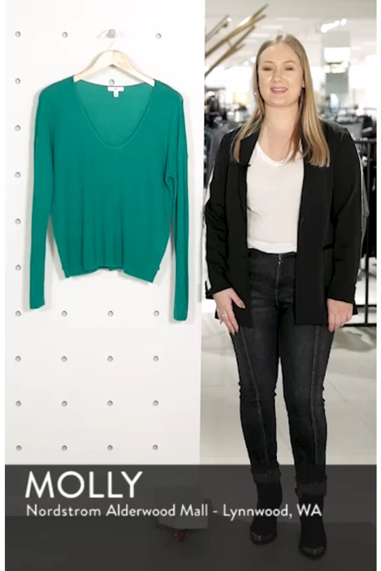 Textured Stitch V-Neck Pullover video