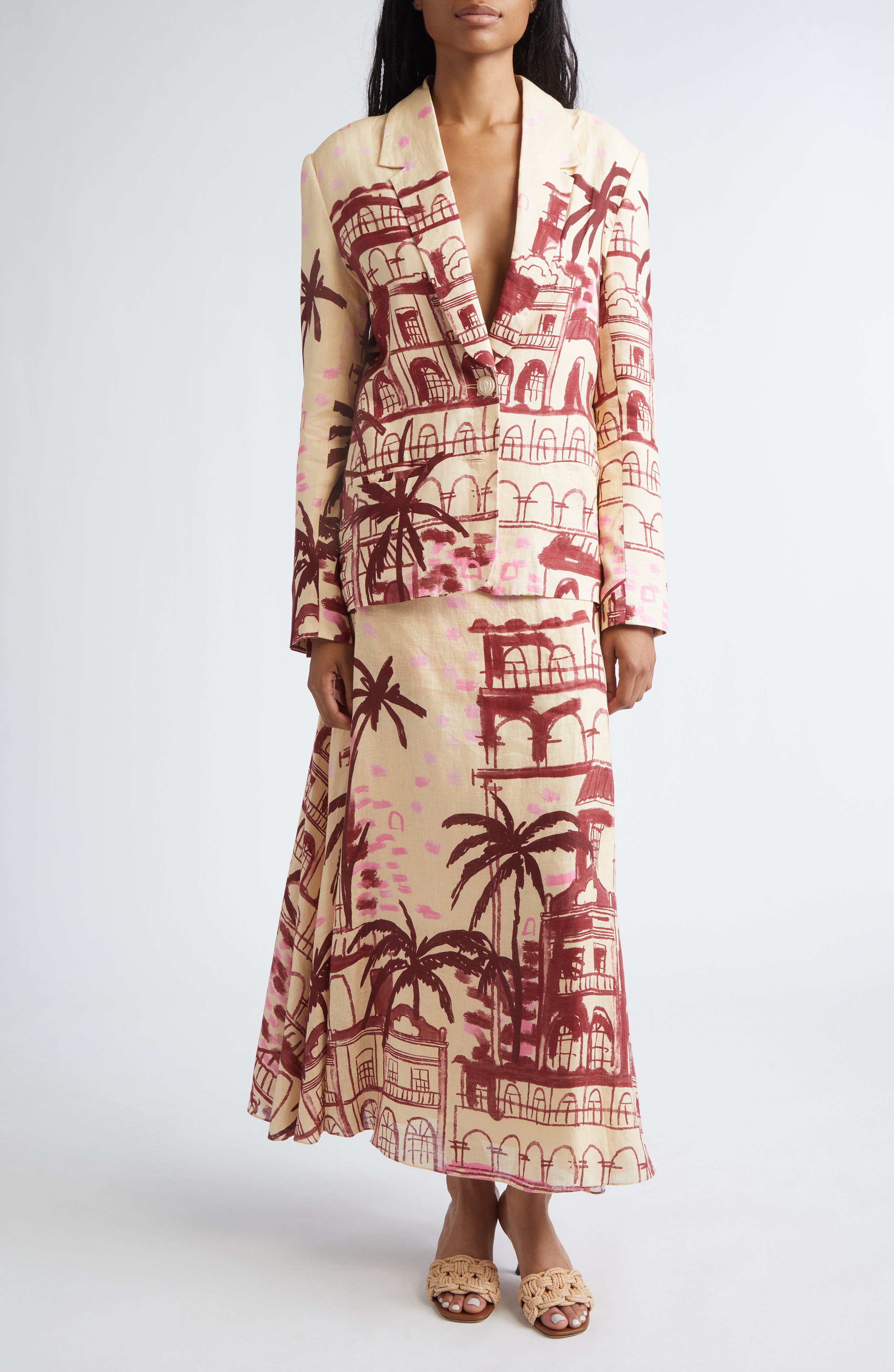 Rock The Plan One-Button Linen Jacket - image 2