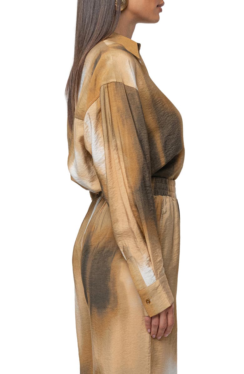 JLUXLABEL Celestial Sands Shirt, Alternate, color, Brown