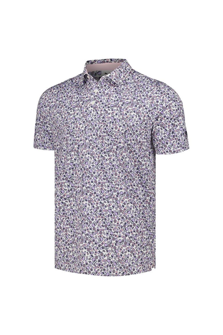 Men's Puma x Arnold Palmer Collection White Arnold Palmer Invitational Mixer Polo, Alternate, color, White