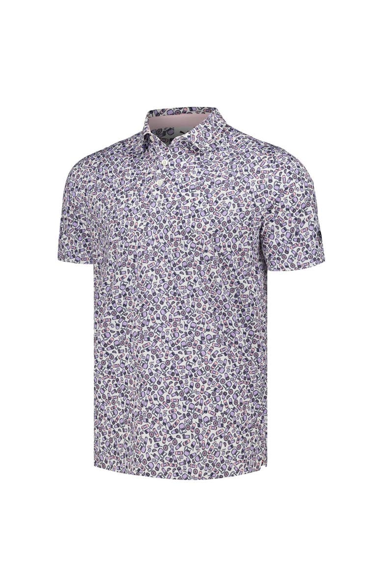 PUMA Men's Puma x Arnold Palmer Collection White Arnold Palmer Invitational Mixer Polo, Alternate, color, White