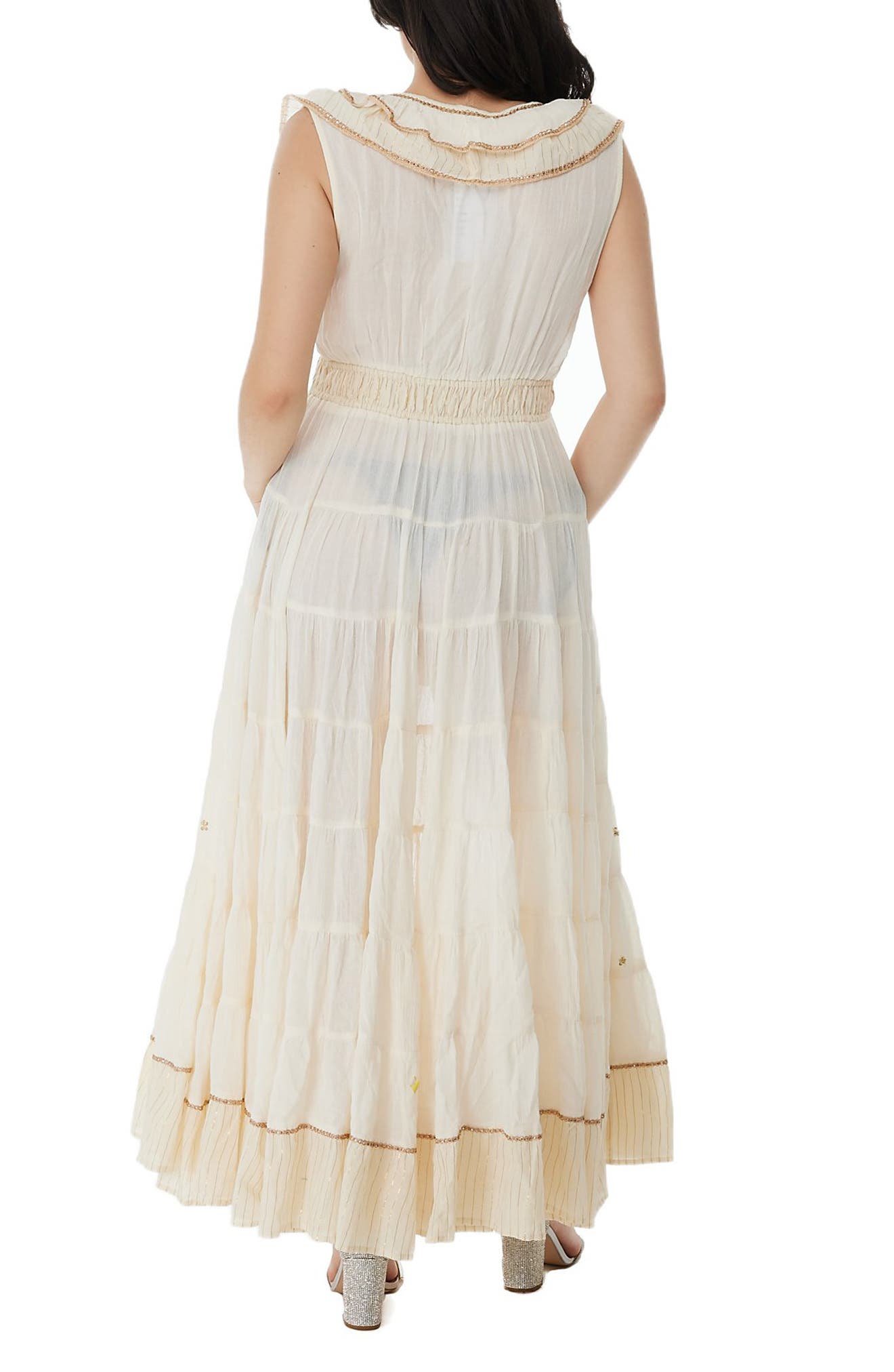 Embellished Ruffle Coverup Dress - image 2