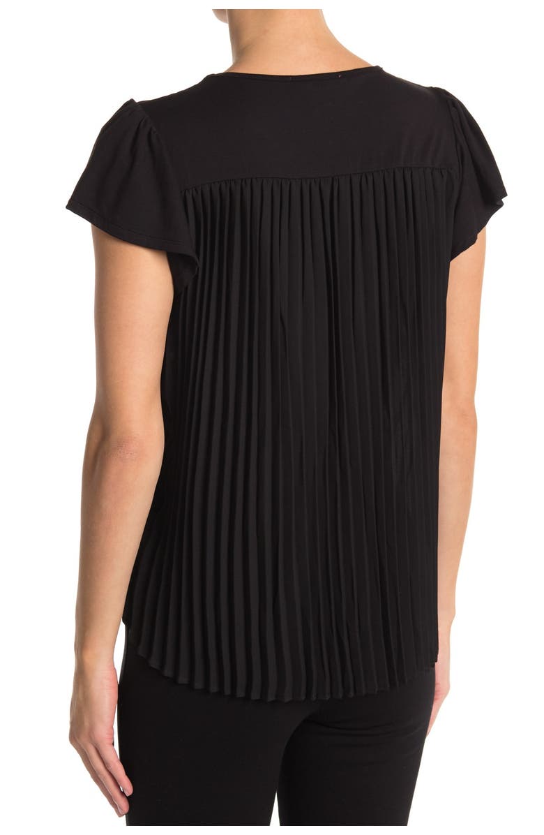 Catherine Catherine Malandrino Pleated Back Flutter Sleeve Top, Alternate, color,
