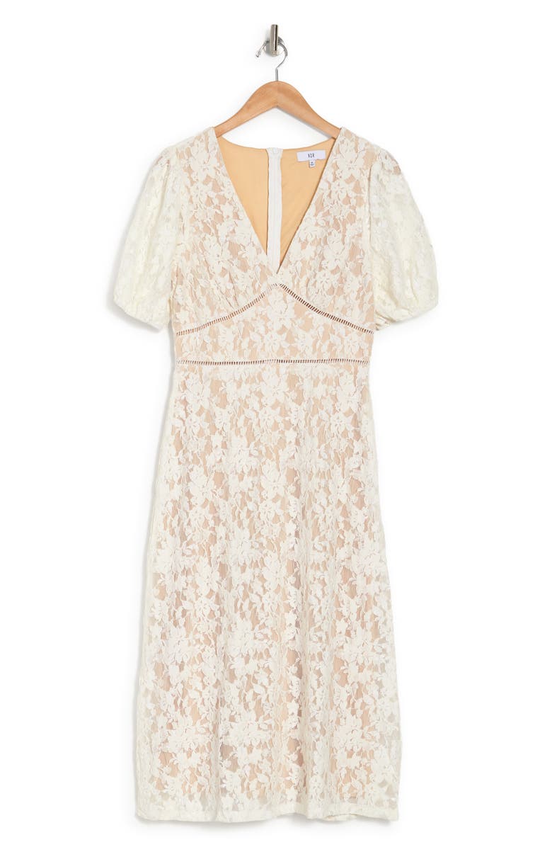 NSR Short Sleeve Knit Lace Dress, Alternate, color, 