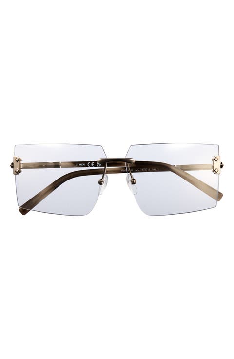 62mm Rectangular Sunglasses
