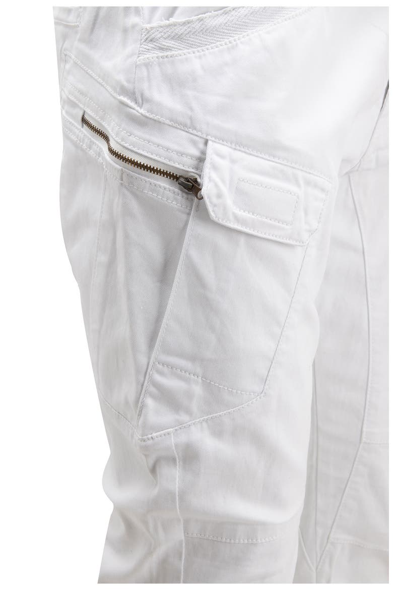 Slim Cargo Pants, Alternate, color, WHITE