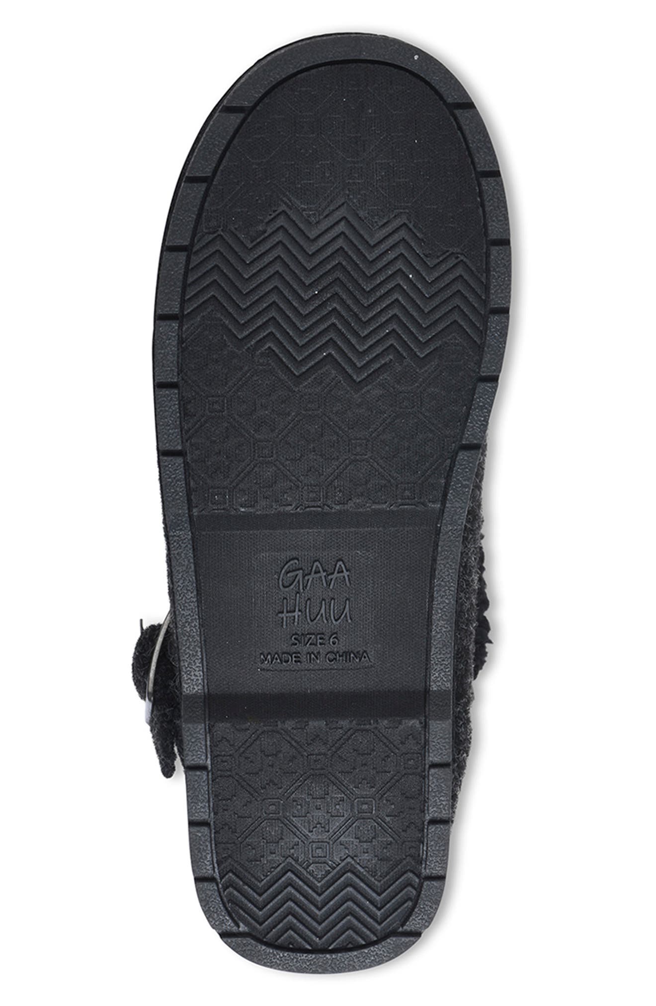 GAAHUU Buckled Faux Shearling Lined Boot, Alternate, color, 