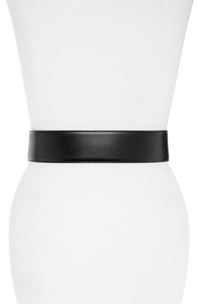 Dolce&Gabbana Devotion Logo Heart Buckle Leather Belt, Alternate, color, 