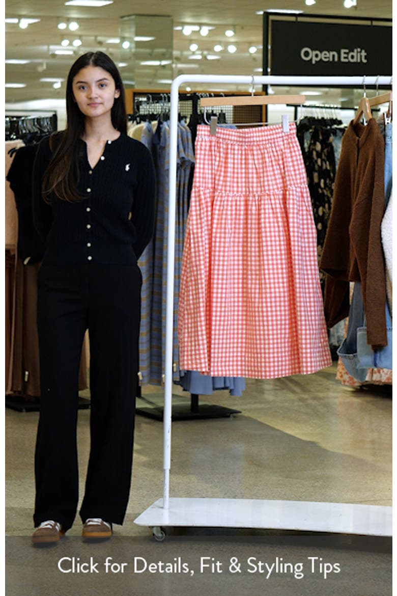 Gia Poplin Tiered Maxi Skirt video