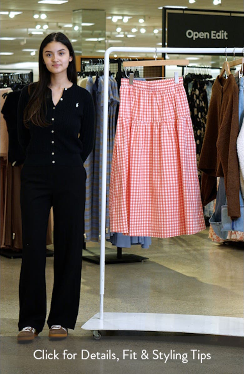 Gia Poplin Tiered Maxi Skirt, sales video thumbnail