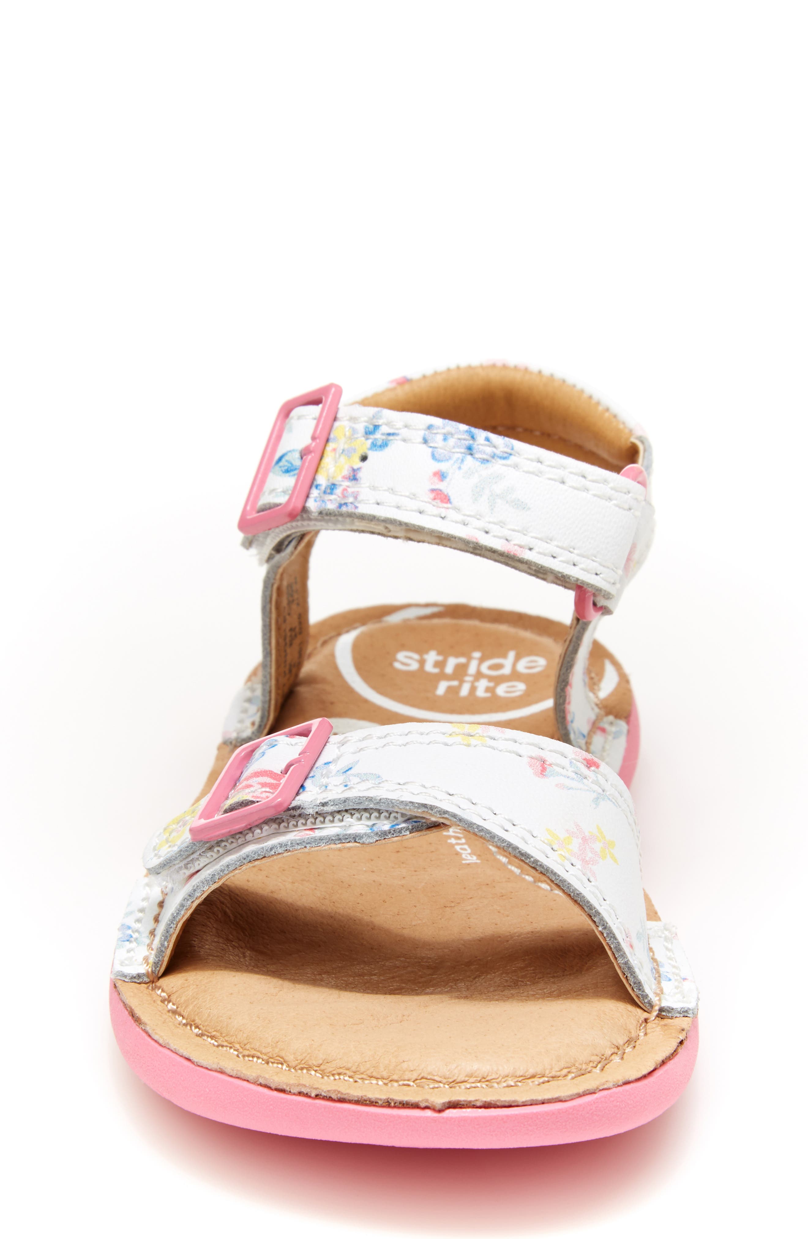 SRT Kingsley Sandal, Alternate, color, WHITE FLORAL