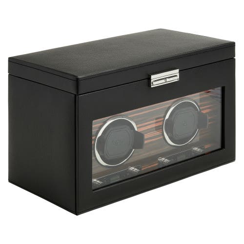 Wolf Roadster Double Watch Winder With Storage In Black