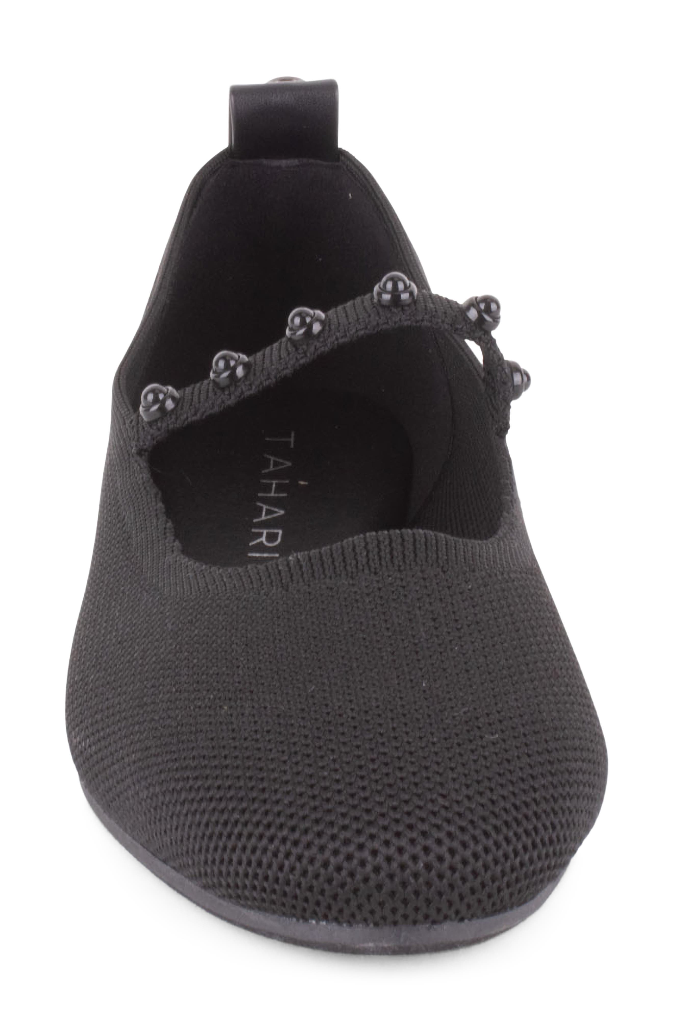 Tahari Madeira Mary Jane Flat, Alternate, color, Black