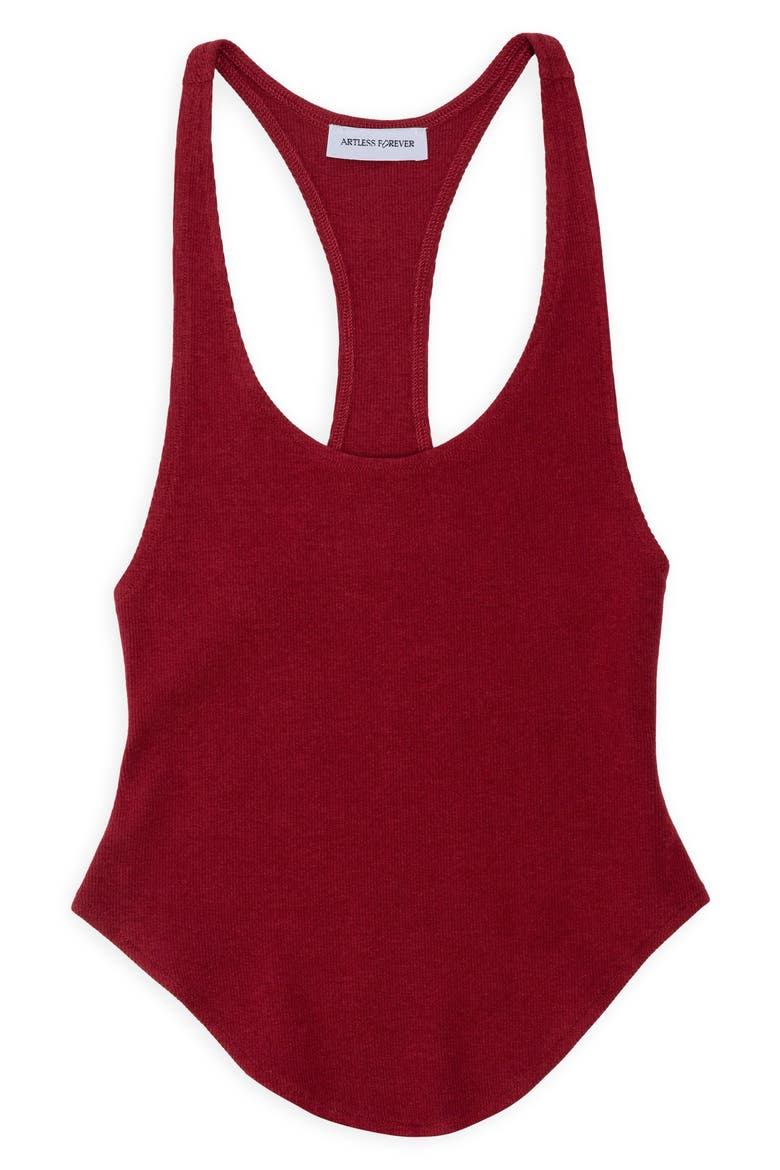 Haze Racerback Tank, Alternate, color, MERLOT
