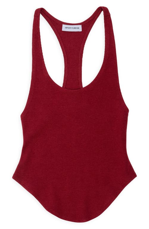 Artless Forever Haze Racerback Tank In Burgundy