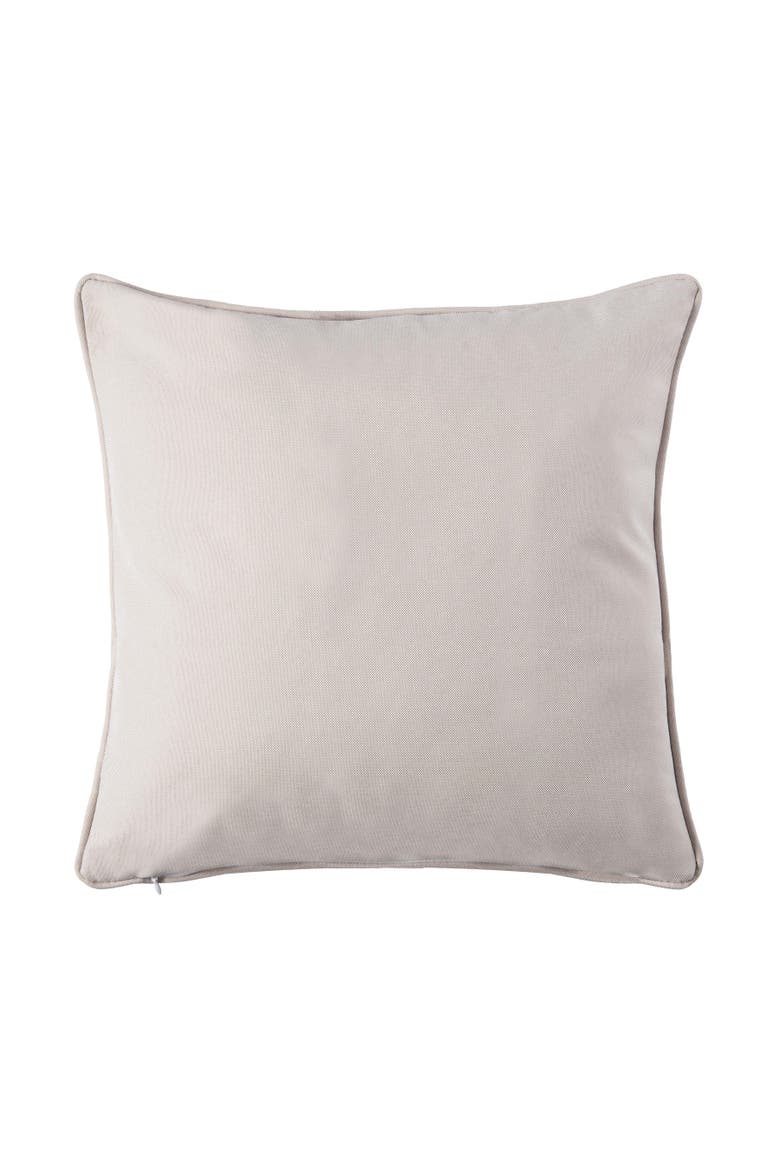 In Flight Mallard Duck and Cattail Grass Embroidered Throw Pillow, 16" x 16", Alternate, color, Brown