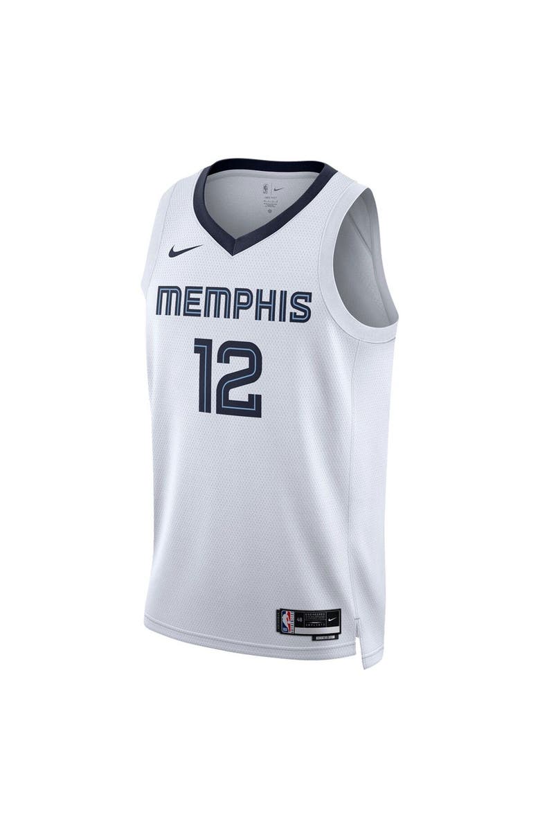 Nike Unisex Nike Ja Morant White Memphis Grizzlies Swingman Jersey - Association Edition, Alternate, color, White