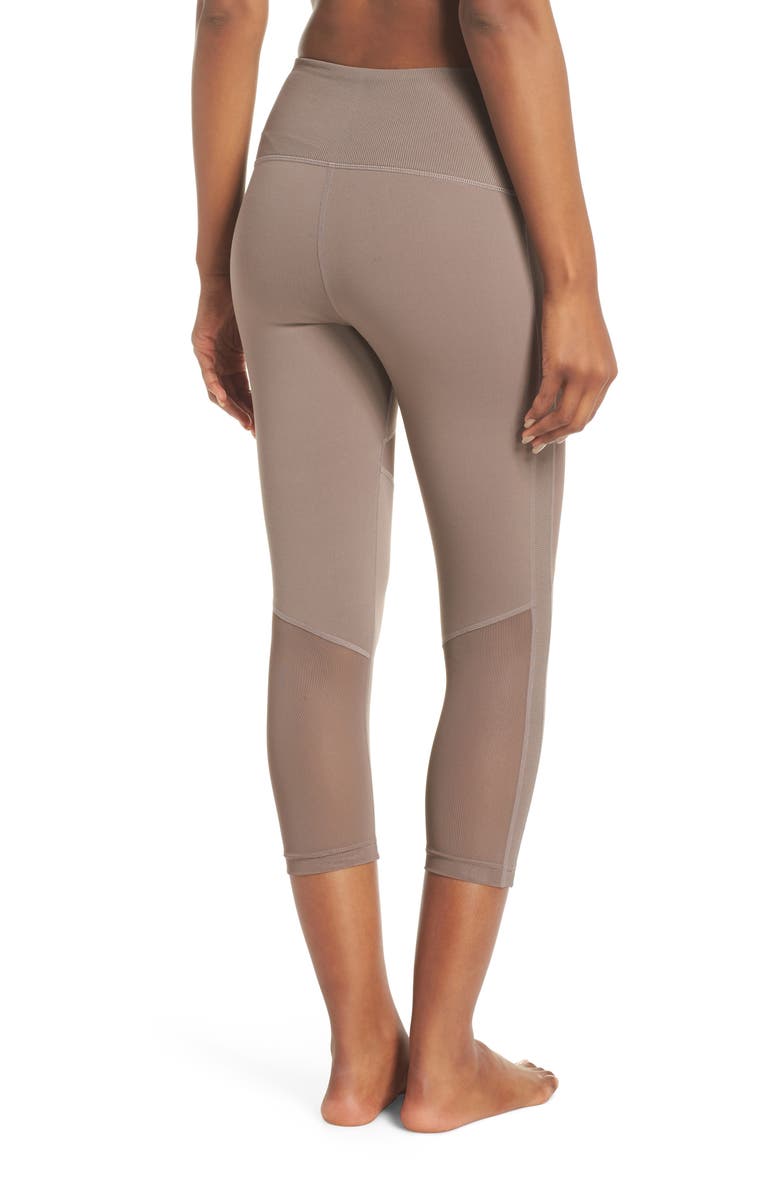 Zella Moon Dust High Waist Crop Leggings, Alternate, color, 