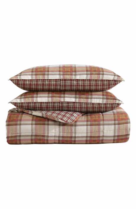 Eddie Bauer Edgewood Plaid Reversible Comforter & Sham Set