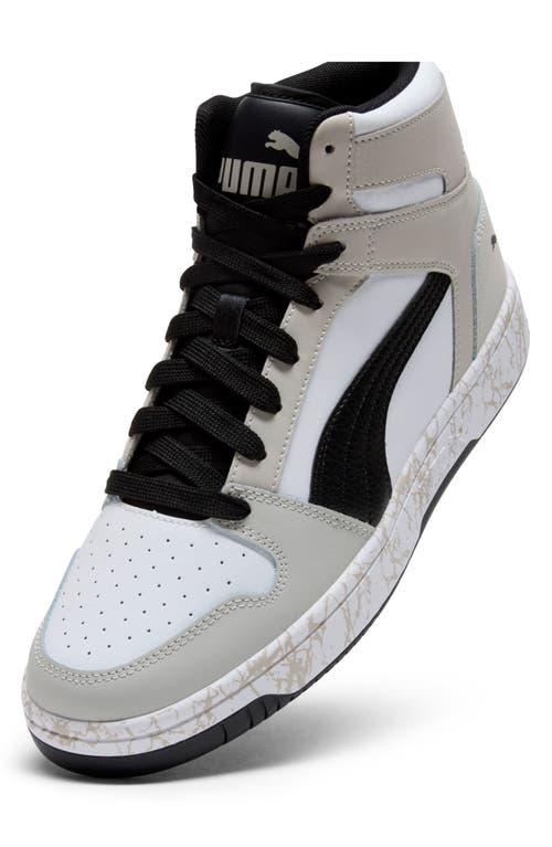 Puma Rebound Layup Atypical High Top Sneaker In White