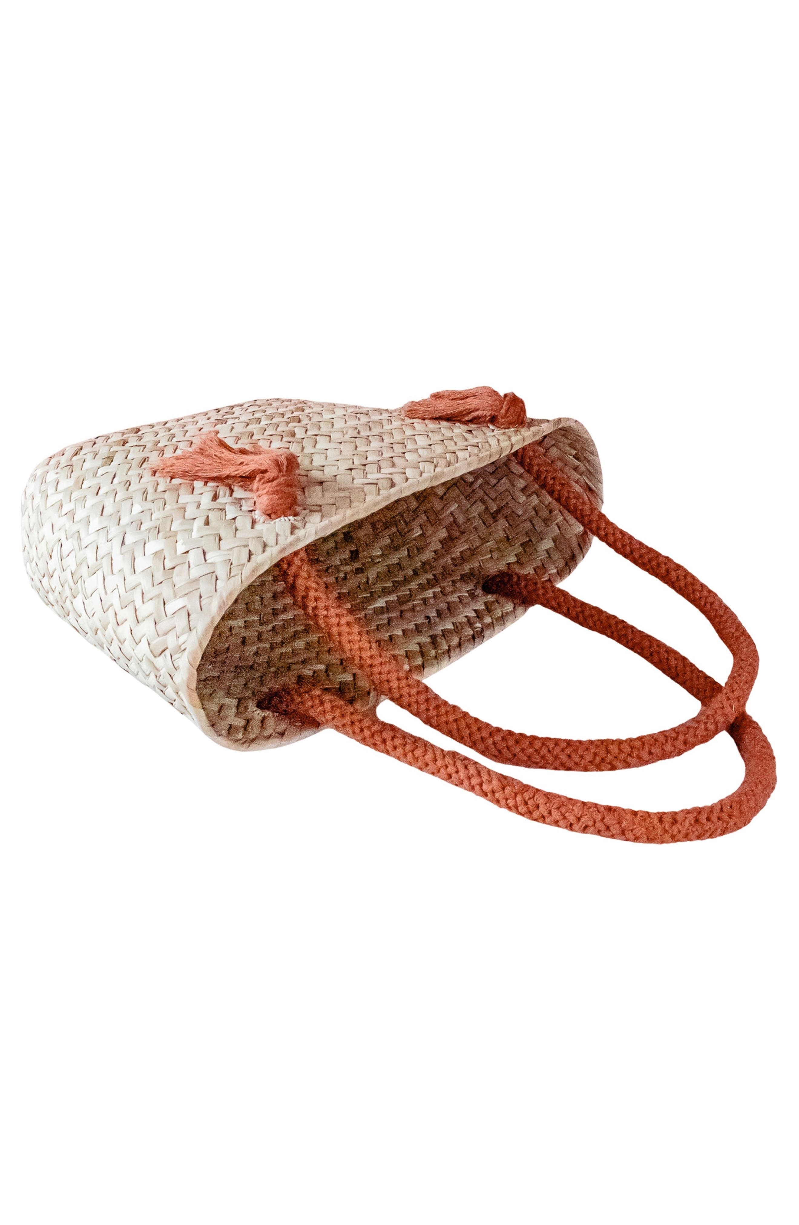 Seagrass Large Tote Bag, Alternate, color, RUST