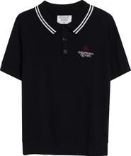 MIDNIGHT RODEO Signature Logo Embroidered Polo Sweater